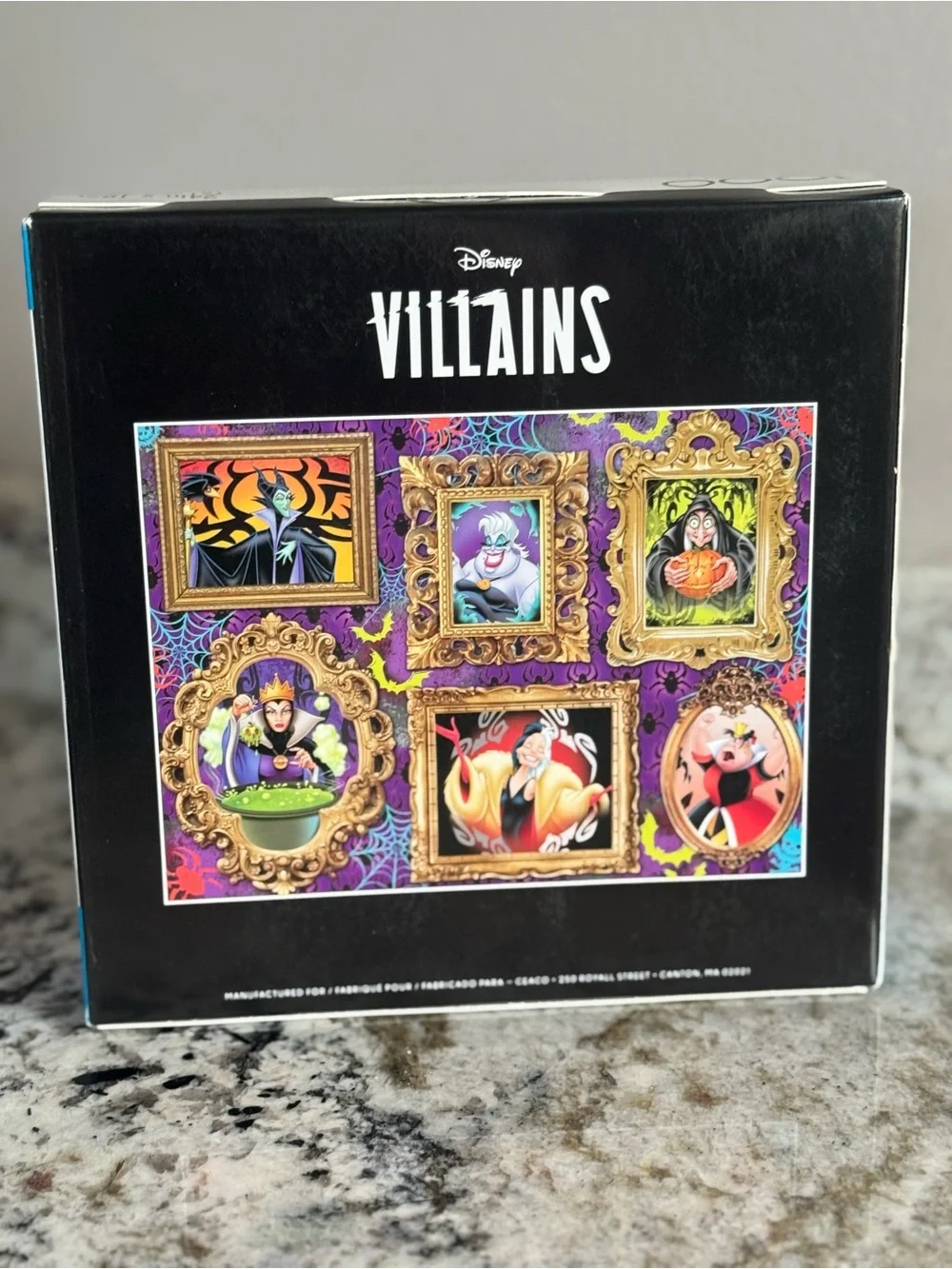 Disney Villains 1000 Pc Puzzle – Purple, Gold & Black Portrait Frames